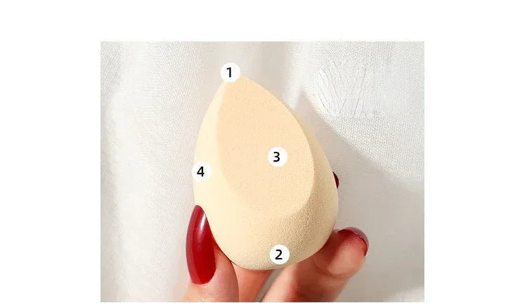 4pcs Makeup Sponge Cosmetic Puff Dry and Wet Combined Cosmetic Egg Women Foundation Powder Puff Bevel Cut Makeup Sponges