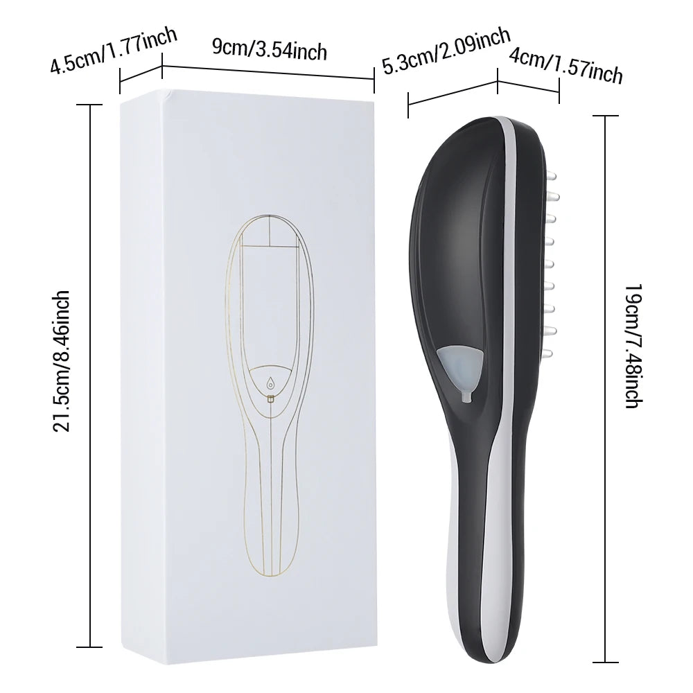 Scalp Massager Comb for Spray Hair Growth Phototherapy Hair Regrowth Brush Anti Hair Loss Head Care Electric Massage Comb Brush
