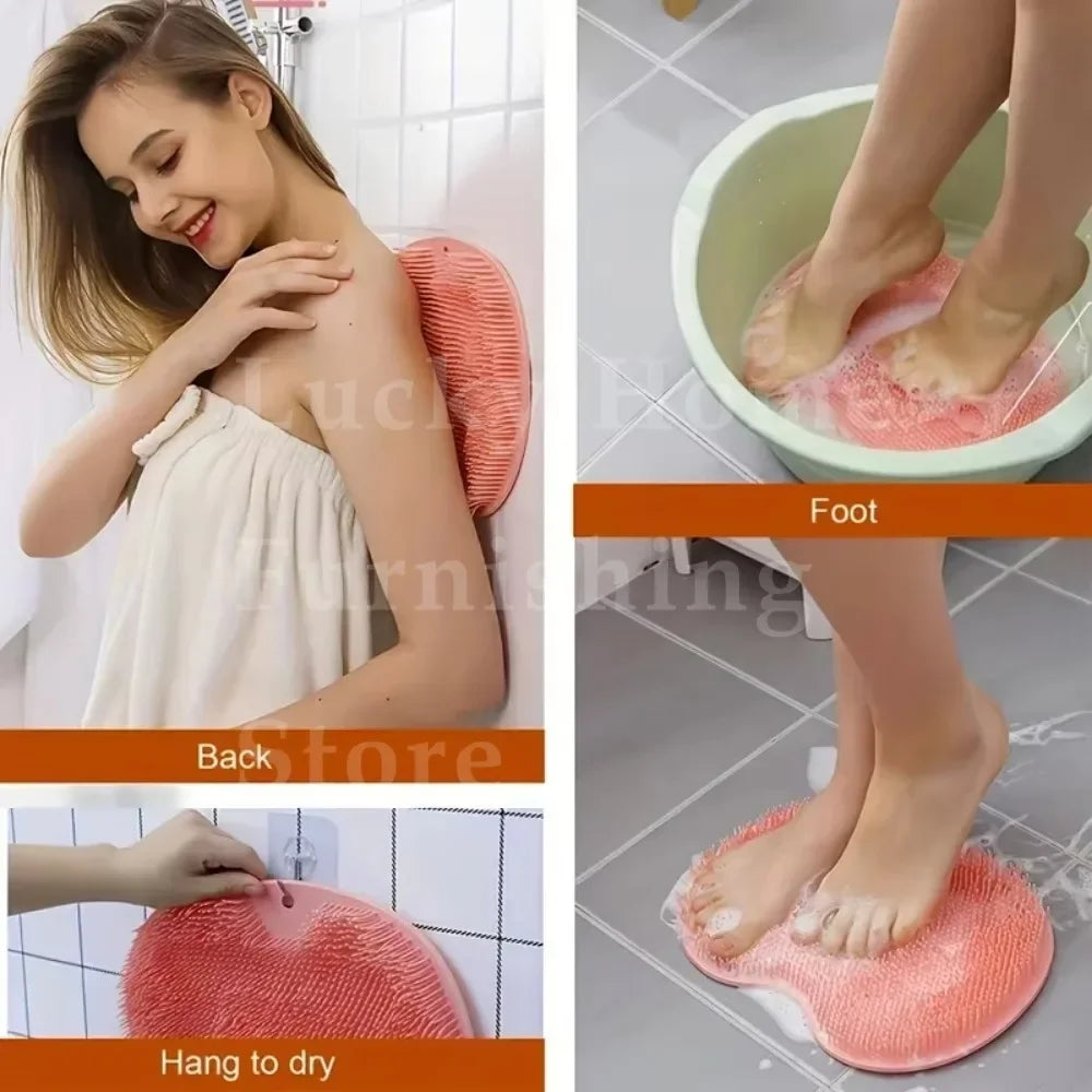 Anti-slip Shower Foot Scrub Massager - Anti-slip, Easy To Clean, Enhanced Exfoliation and Relaxation Bathroom Massage Pad