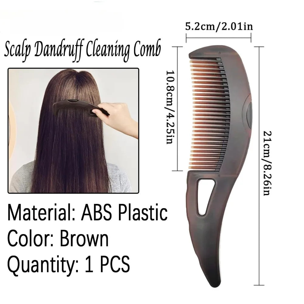 1/3Pc Dandruff Comb Hollow Tooth Button Combs Detoxing Energy Massage Scalp Psoriasis Combs Lice Comb Multifunctional Hair Brush