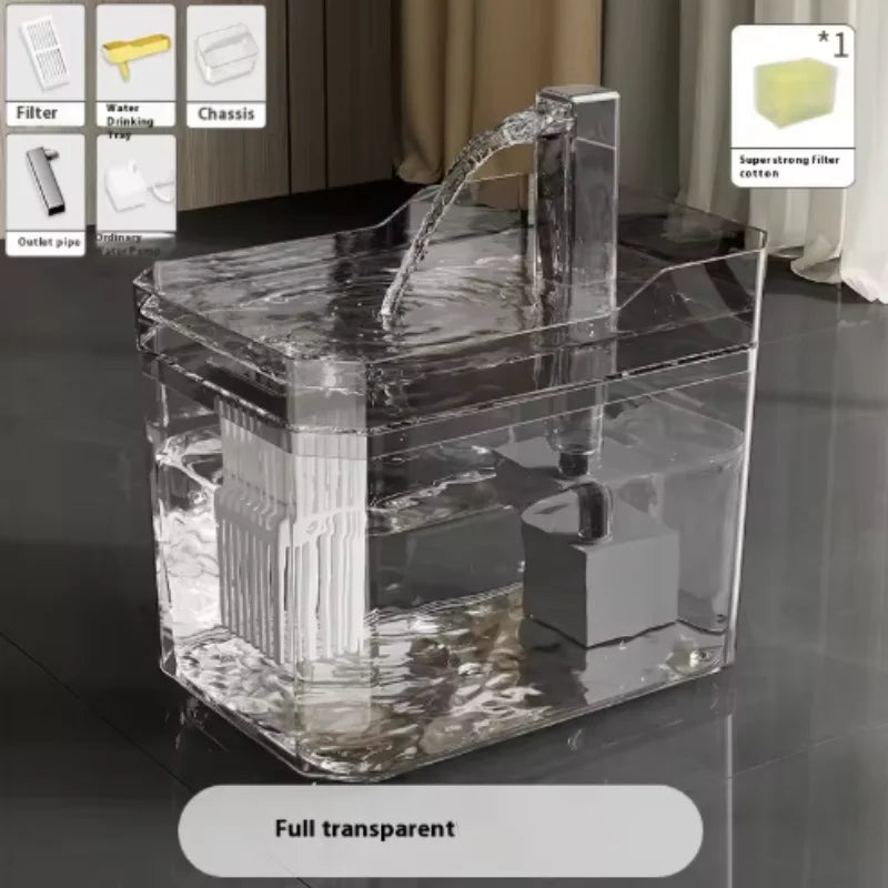 Cat Water Fountain Cat automatic water dispenser filters circulating flowing water intelligent pet automatic water dispenser