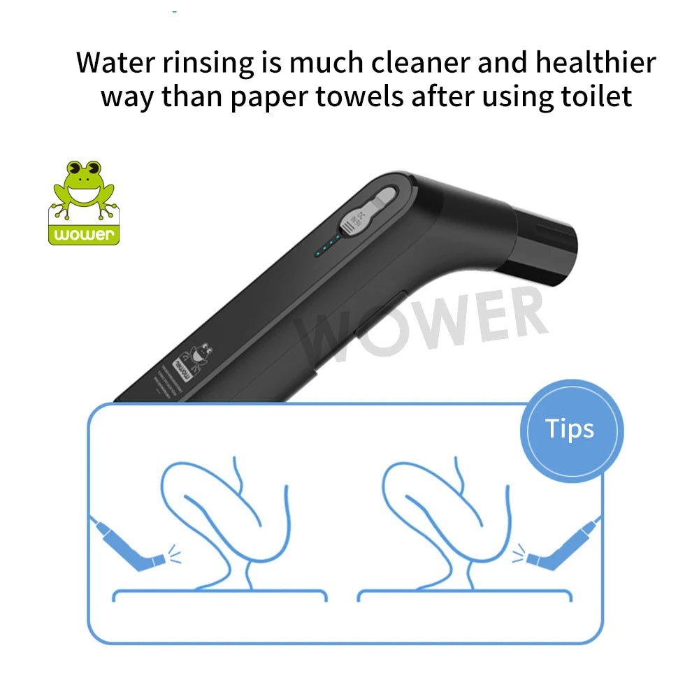 2.5L Portable Electric Bidet Rechargeable Shataf Hand Bidet Butt Sprayer for Personal Hygiene Cleaning Travel Camping Bidet