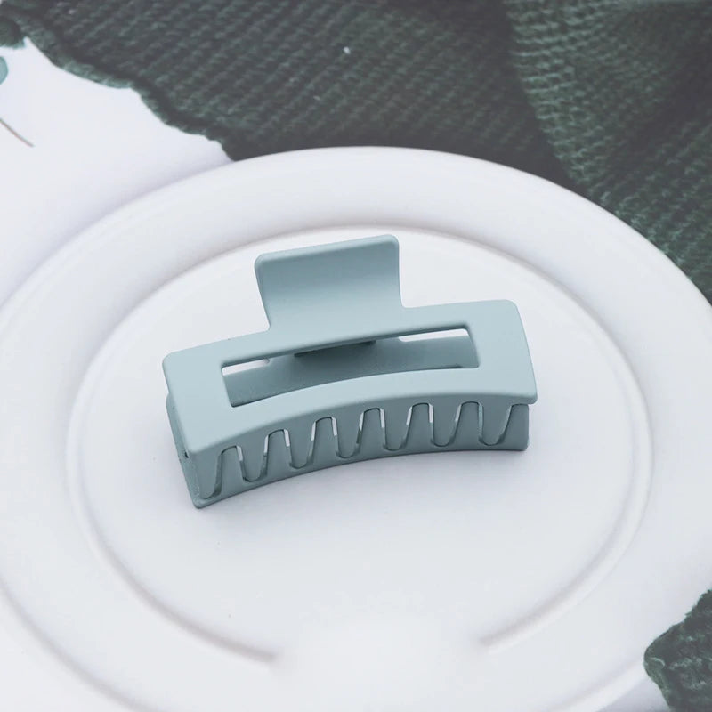 Women's Plastic Quadrate Hair Claws Hair Clips 8.5cm/3.35in Large Size Solid Barrette Crab Hair Clips Fashion Hair Accessories