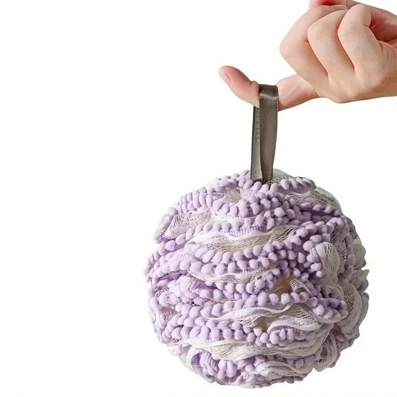 Bath Ball Loofah Sponge Pouf Puff Mesh Shower Soft Quick-Dry Exfoliating Foaming Deep Clean Body Scrubber Bathing Accessories