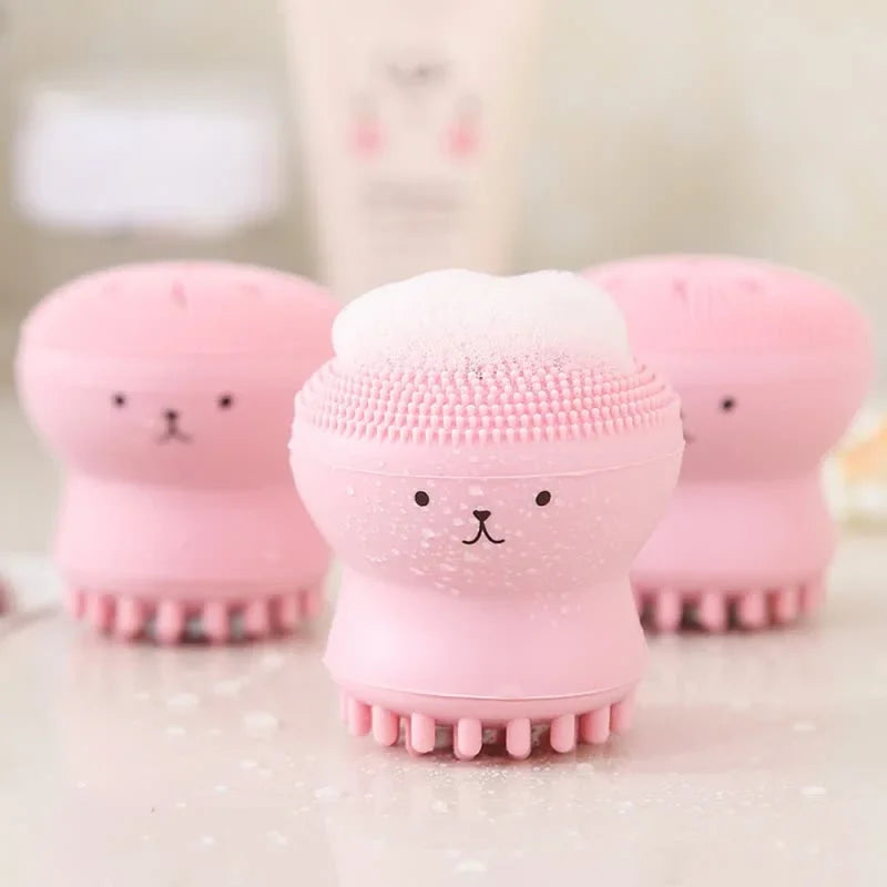 Exfoliator Tool Silicone Face Cleansing Brush Facial Deep Pore Skin Care Scrub Cleanser Tool New Mini Beauty Soft Deep Cleaning