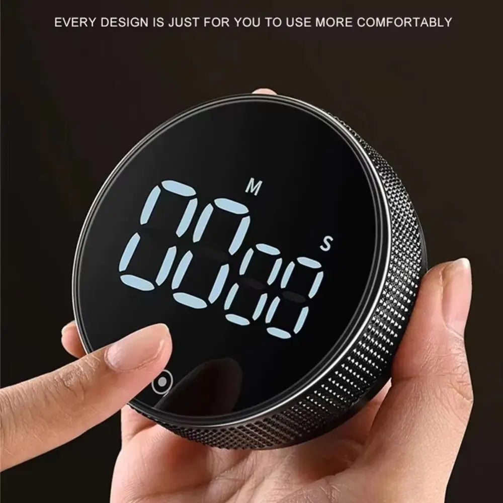 Large LED Display Magnetic Kitchen Timer Manual Operation Countdown Function Digital Timer Magnetic Base Countup Function