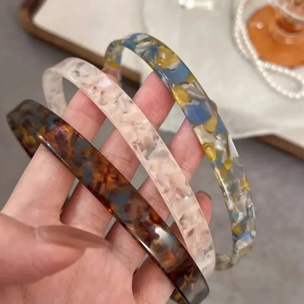 New Acetic Acid Headband Non-Clamping Ear Bone Hair Accessories For Women Fashion Sweet Hair Ornament Girls Hairband