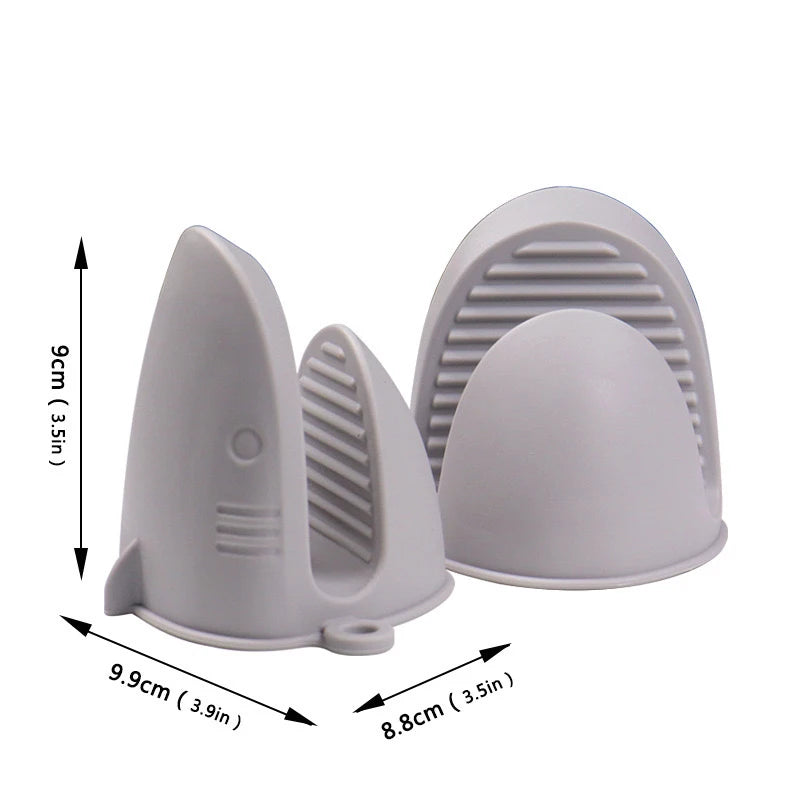 Shark Shaped Silicone Insulated Glove Anti Slip Thickened High temperature resistance Kitchen Anti Scalding Device Oven Mitt