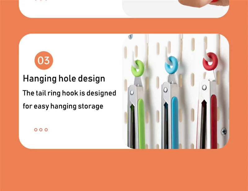 Food Tongs Creative Non-slip BBQ Grilling Tongs Salad Bread Cooking Clip Clamp Serving Utensils Tongs Kitchen Accessories