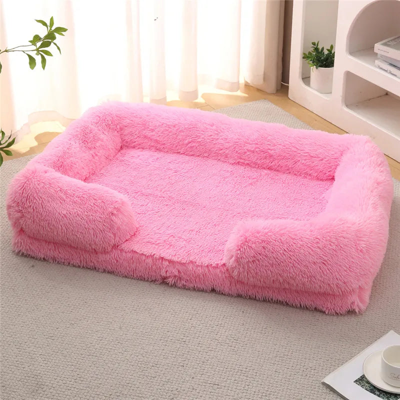 Luxury Winter Warm Large Dog Sofa Bed Dog Kneel Cat Mats House Cushion Pet Sleeping Sofa Beds Mat for Large and Small Dog