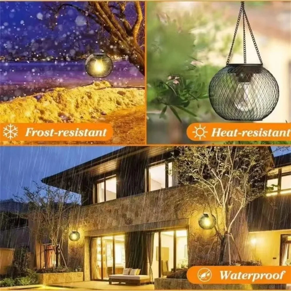 Solar Lantern Led Light Led Solar Lights Desktop Waterproof Decorative Hanging Lights For Tree Garden Yard Dusk-To-dawn Lights