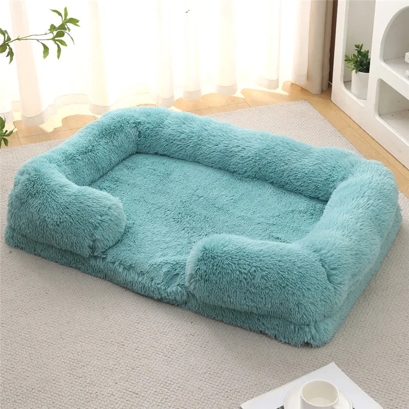 Luxury Winter Warm Large Dog Sofa Bed Dog Kneel Cat Mats House Cushion Pet Sleeping Sofa Beds Mat for Large and Small Dog