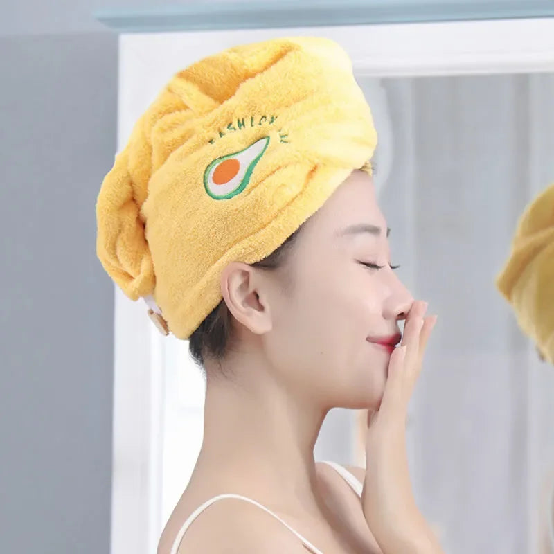 Dry Hair Cap Bath Cap with Water Absorption Fast Dry Hair Towel Being Soft without Falling Hair Super Strong Water Absorption