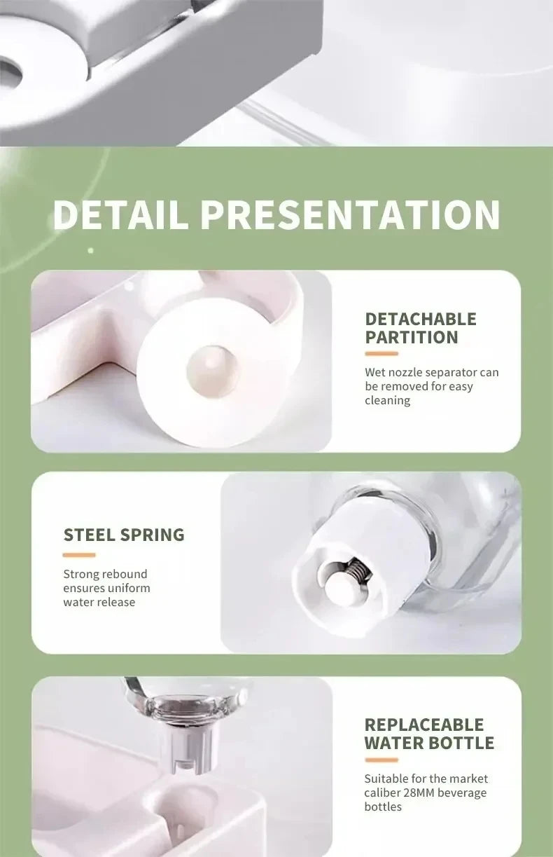 Automatic Drinking Water Pet Bowl with Love - Moisture-Proof Cat Bowl and Dog Basin Dual-Purpose - Multi-Functional Drinking