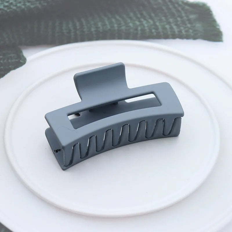 Women's Plastic Quadrate Hair Claws Hair Clips 8.5cm/3.35in Large Size Solid Barrette Crab Hair Clips Fashion Hair Accessories