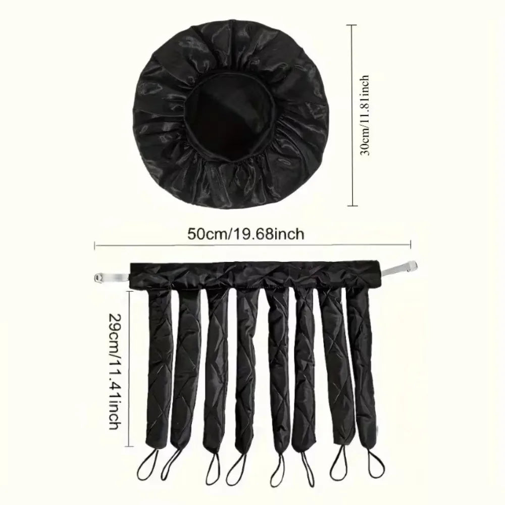 Octopus Curler Headband Nightcap Suitable for Long Hair Satin Non Thermal Curling Iron Adjustable Strap Styling Tools