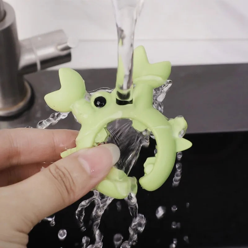 6/1PCS Small Crab Spatula Holder Anti Scalding Overflow Silicone Pot Clip Spoon Holder Clip Universal Shovel Rack Kitchen Gadget