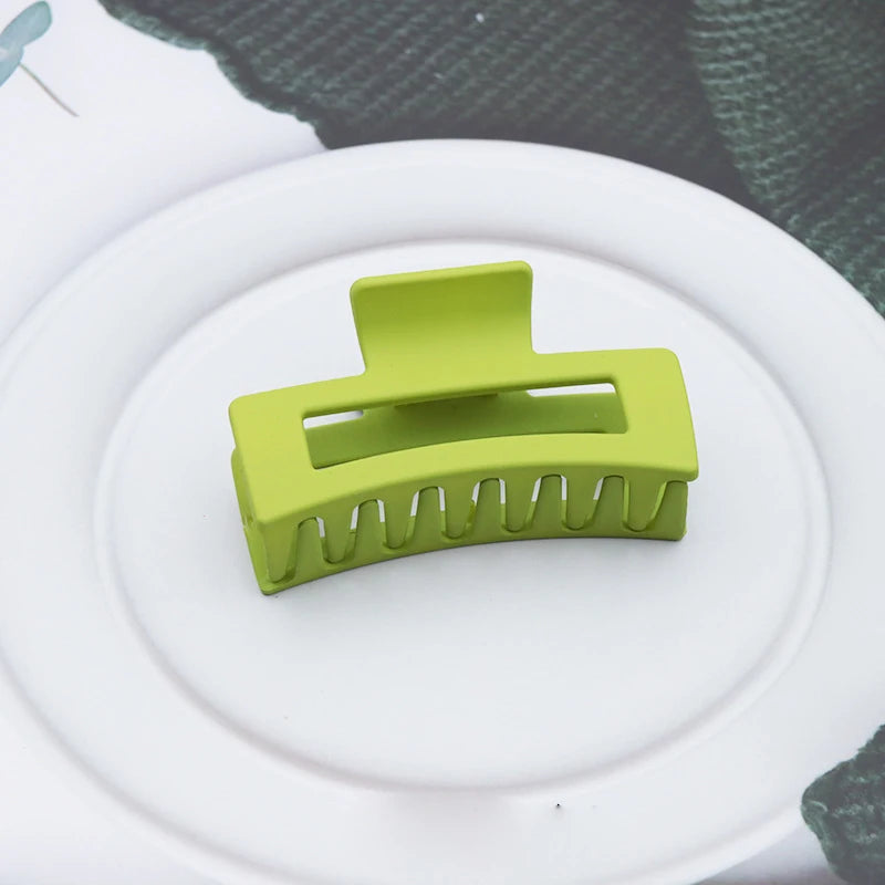 Women's Plastic Quadrate Hair Claws Hair Clips 8.5cm/3.35in Large Size Solid Barrette Crab Hair Clips Fashion Hair Accessories