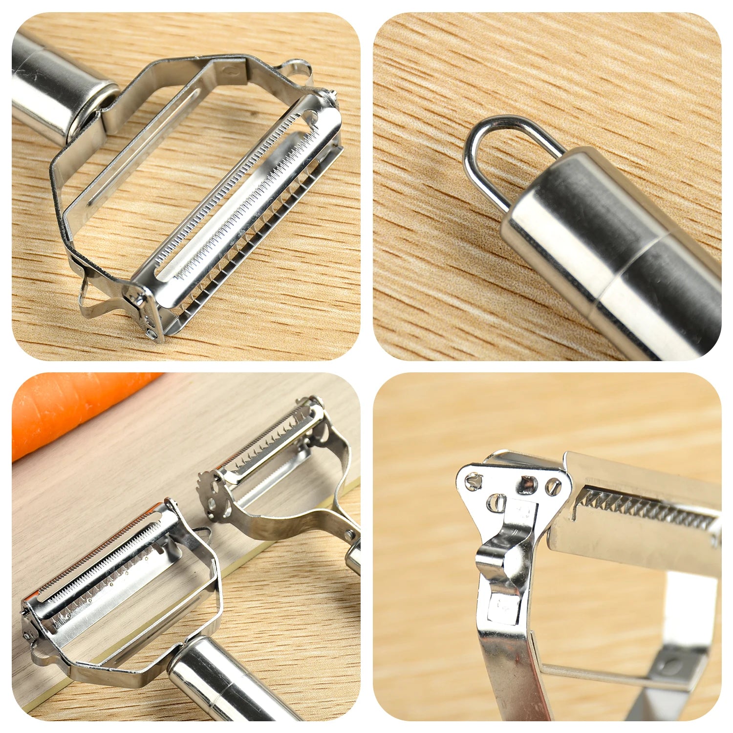 Stainless Steel Multi-function Peeler Slicer Vegetable Fruit Potato Cucumber Grater Portable Kitchen Accessories Tool