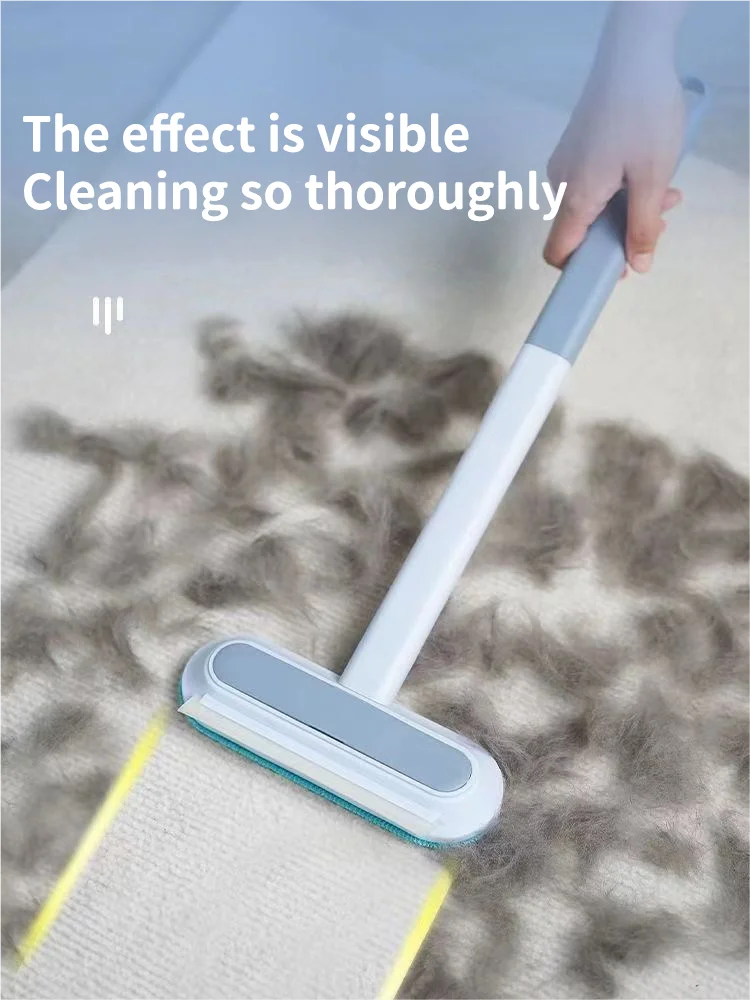 Pet Hair Removal Set Tool Reusable Static Removal Gloves Double-Sided Grooming Gloves Remove Dog Cat Hair Furniture, Carpet