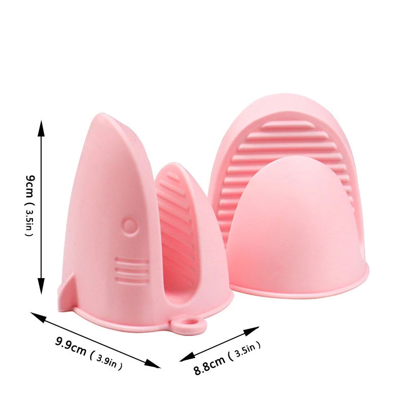 Shark Shaped Silicone Insulated Glove Anti Slip Thickened High temperature resistance Kitchen Anti Scalding Device Oven Mitt