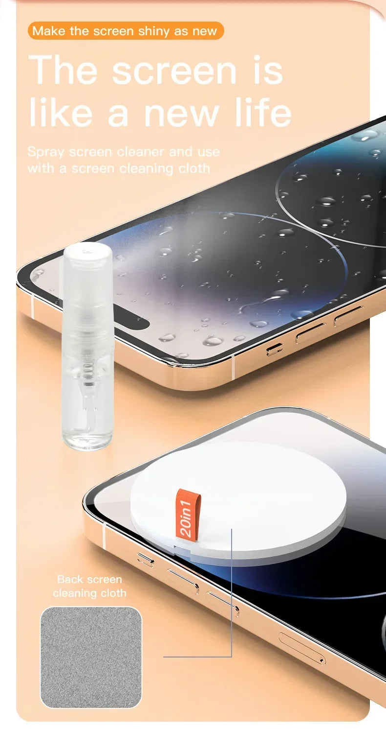 20 in 1 Laptop Keyboard Cleaning Tool Set Digital Camera Headset Mobile Phone Cleaner Kit Earphones Cleaning Pen Keycap Puller