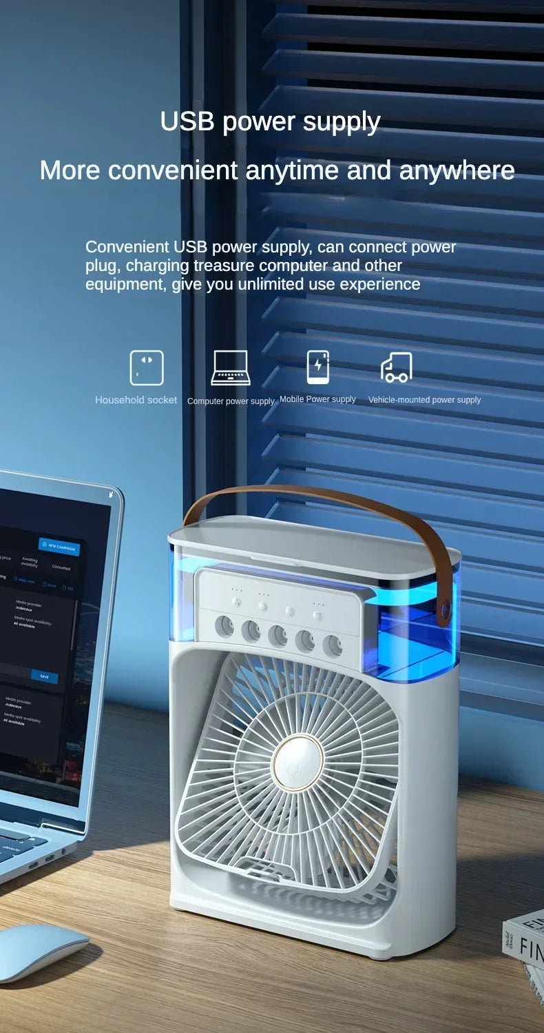 Portable Humidifier  Fan AIr Conditioner Household Small Air Cooler