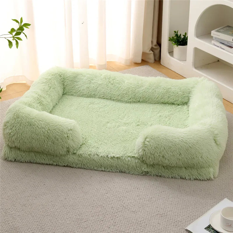 Luxury Winter Warm Large Dog Sofa Bed Dog Kneel Cat Mats House Cushion Pet Sleeping Sofa Beds Mat for Large and Small Dog