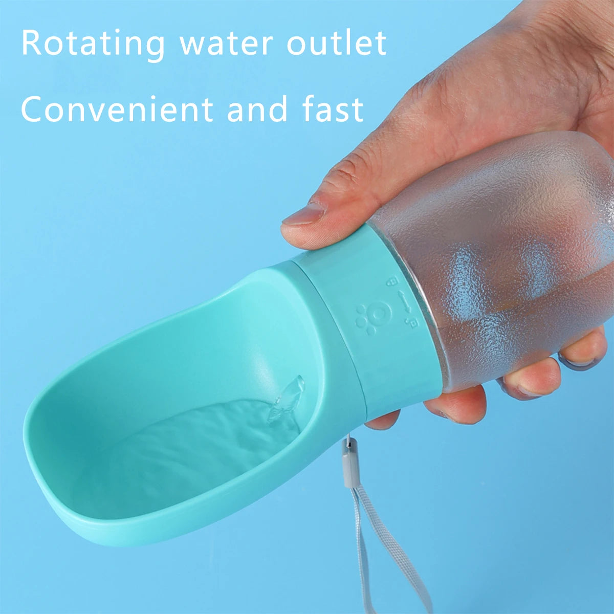 300ml/500ml Pet Water Bottle Portable Drinking Bowl For Dogs And Cats Travel Hiking