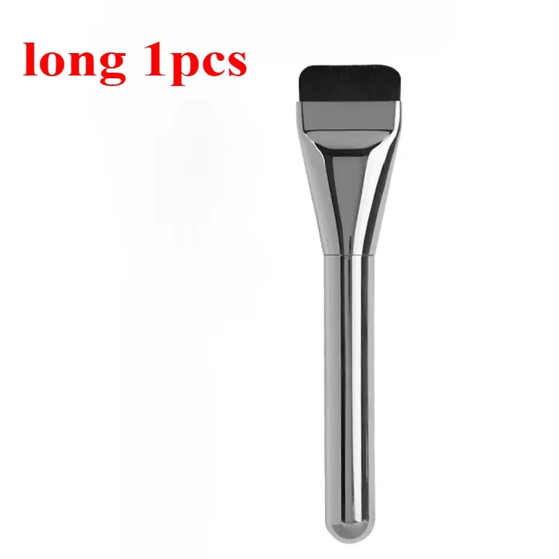 1/2Pc Multi-Use Foundation Ultra-Fine, Hypoallergenic Nylon Bristle Oval Foundation Brush - Perfect for Face Contouring