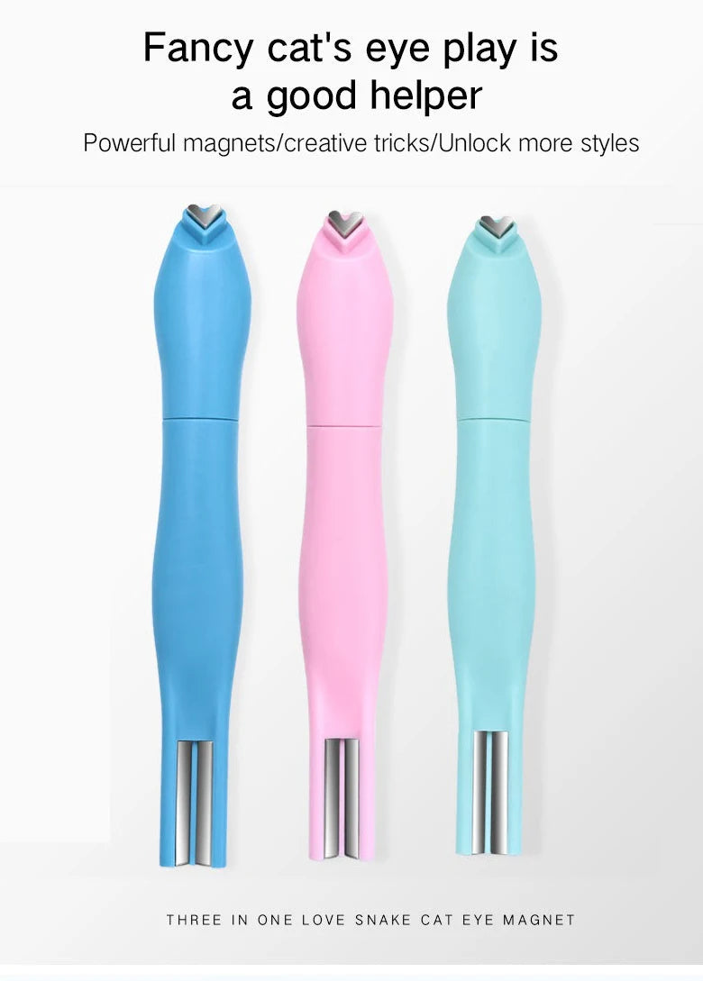 3D Love Heart Nail Magnet 3in1 Cat Eye Effect Double Line Moon Snake Pattern French Nail UV Attraction Magnetic Stick Manicure