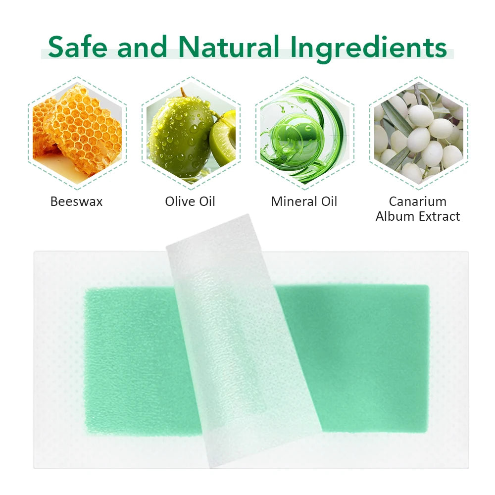 Olive oil facial hair removal wax paper, armpits, leg hair, and the whole body, removing pubic hair permanently for women men