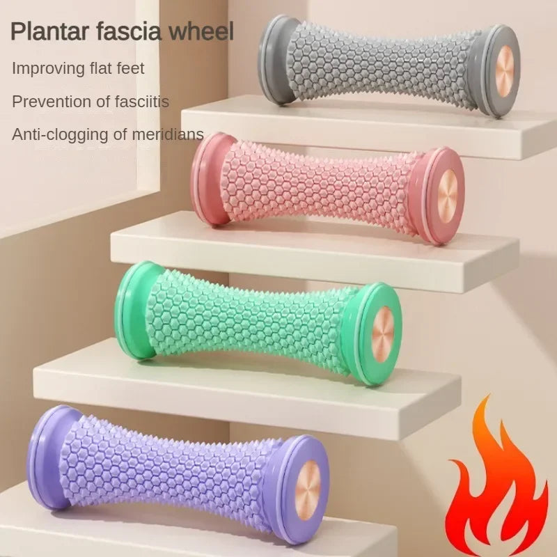 Foot Massager Massage Roller Yoga Plantar Fascia Roller Muscle Massage Ball Relaxation Care Plastic Manual Foot Massager