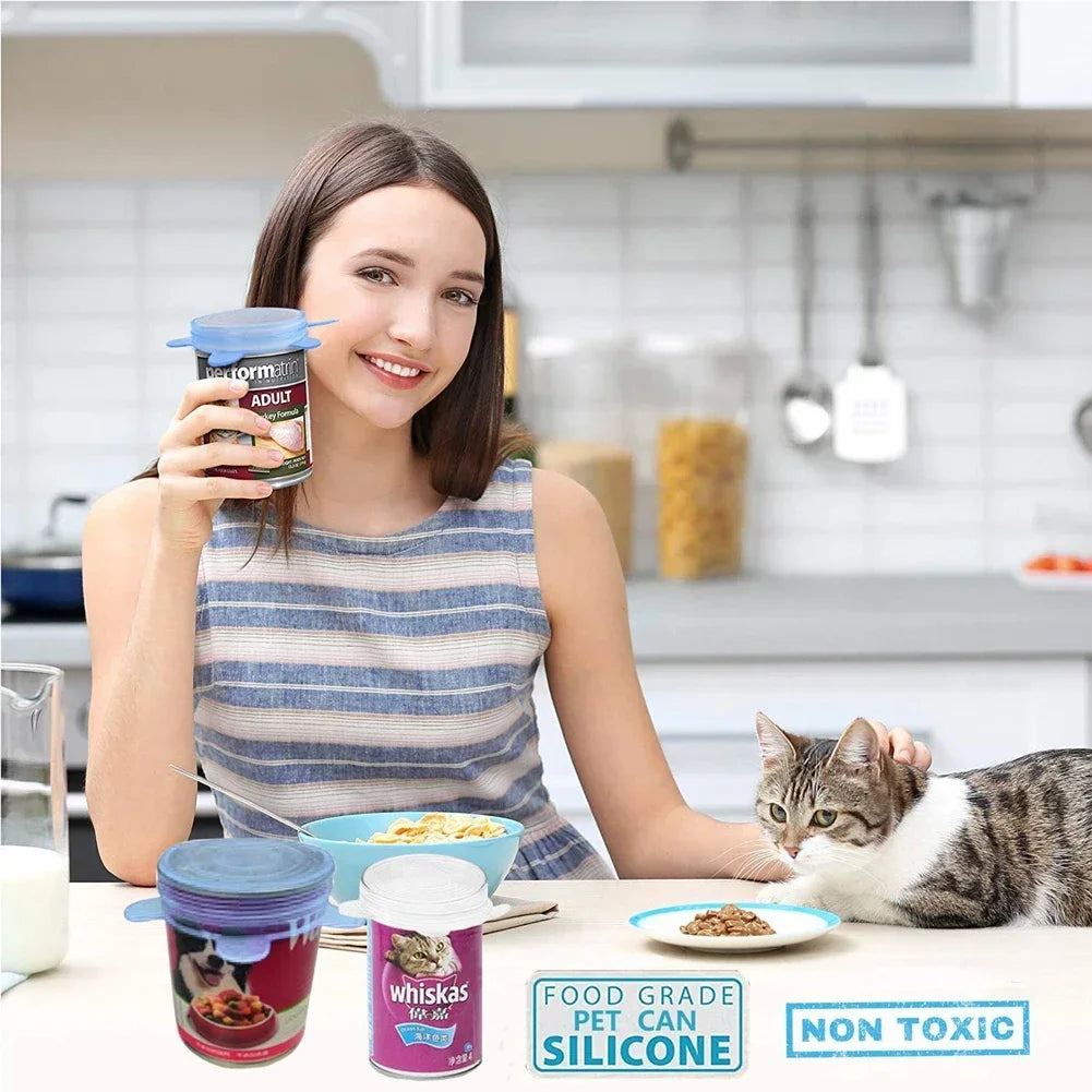 Adjustable Elastic Silicone Caps Refrigerator For Kitchen Accessories Cover Adaptive Kitchen Storage Organization Food Dishes