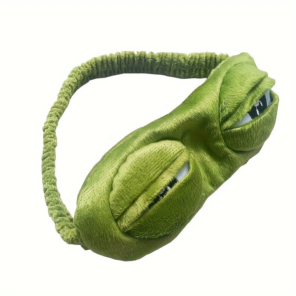 New 3D Frog Sleep Mask Natural Sleeping Eyeshade Cover Shade Eye Patch Women Men Soft Portable Blindfold Travel Eyepatch