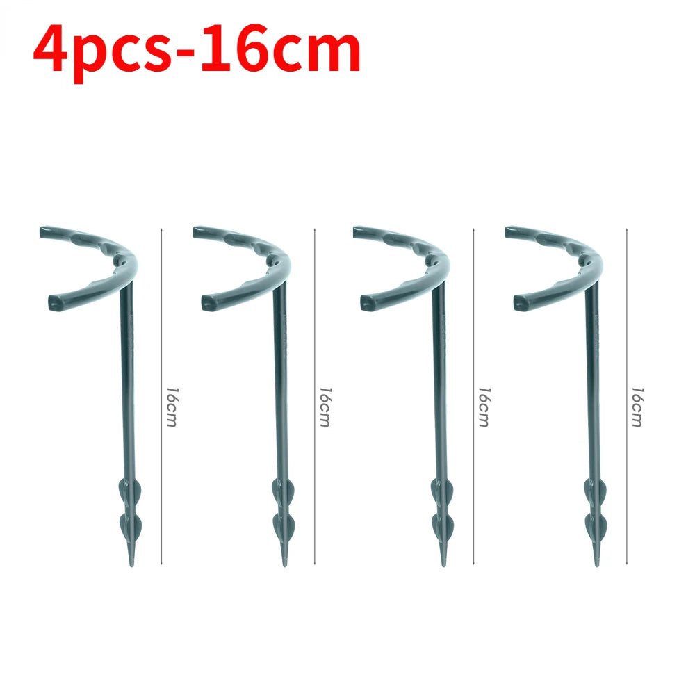 Garden Plant Support Cage Plie Flower Stand Holder Plastic Semicircle Greenhouse Orchard Fixing Rod Gardening Bonsai Tool