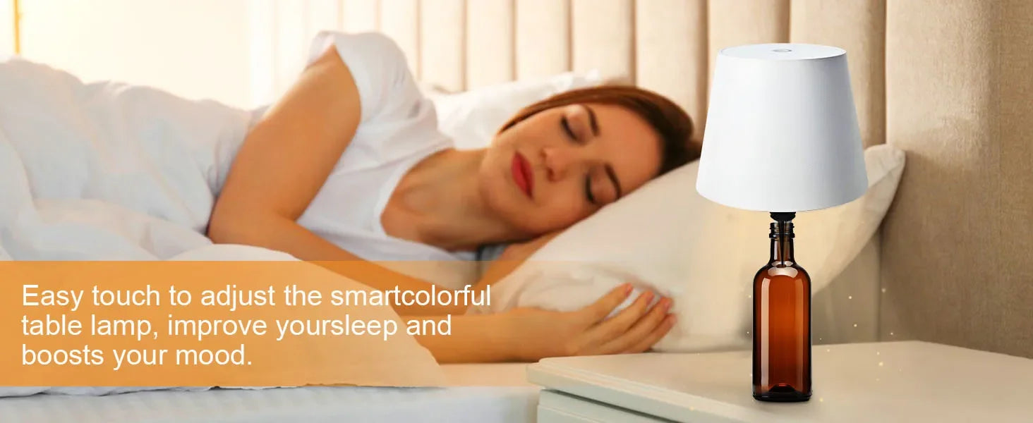 Wireless Table Lamp For Wine Bottles LED Bottle Light For Outdoor Use Touch Control Ideal For Restaurants Bars Festival Party