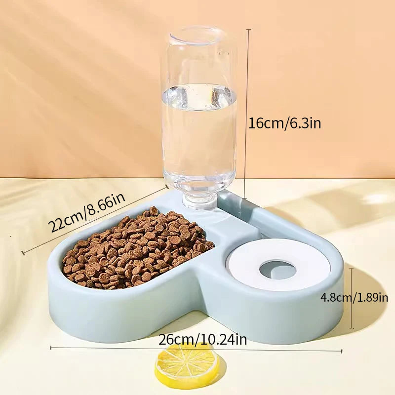 Automatic Drinking Water Pet Bowl with Love - Moisture-Proof Cat Bowl and Dog Basin Dual-Purpose - Multi-Functional Drinking