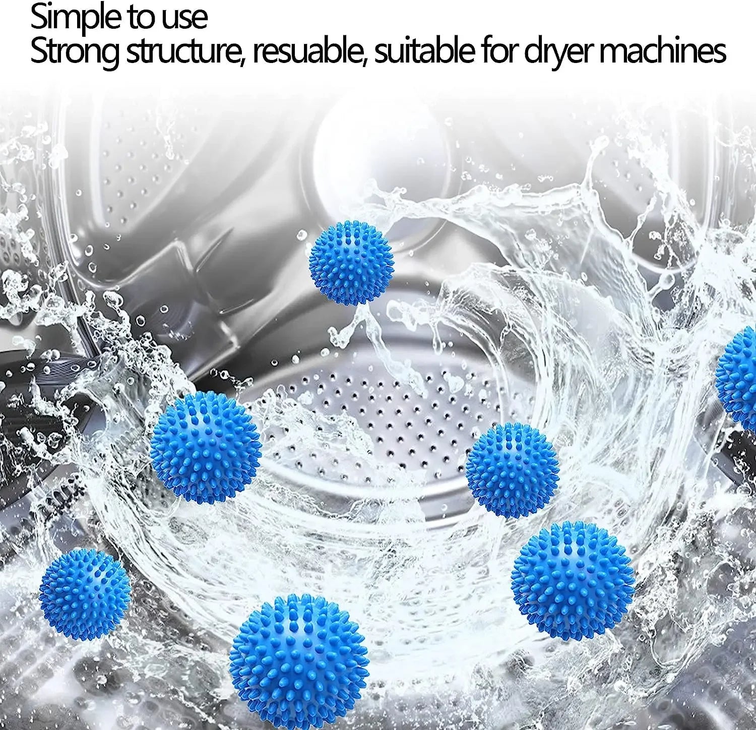 Magic Laundry Ball Reusable PVC Solid Cleaning Ball Household Cleaning Washing Machine Clothes Softener Cleaning Tools