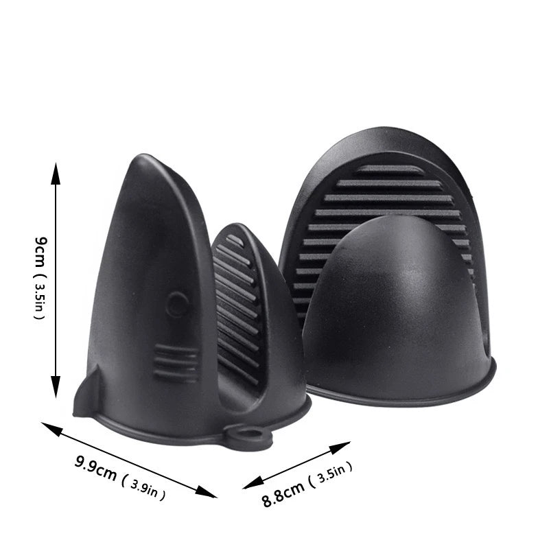 Shark Shaped Silicone Insulated Glove Anti Slip Thickened High temperature resistance Kitchen Anti Scalding Device Oven Mitt