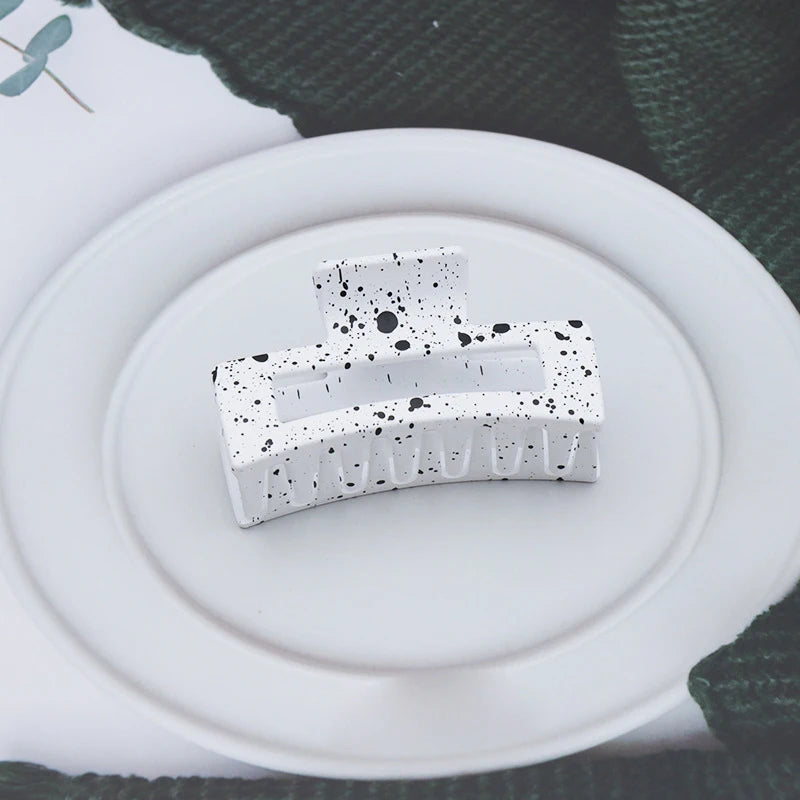 Women's Plastic Quadrate Hair Claws Hair Clips 8.5cm/3.35in Large Size Solid Barrette Crab Hair Clips Fashion Hair Accessories