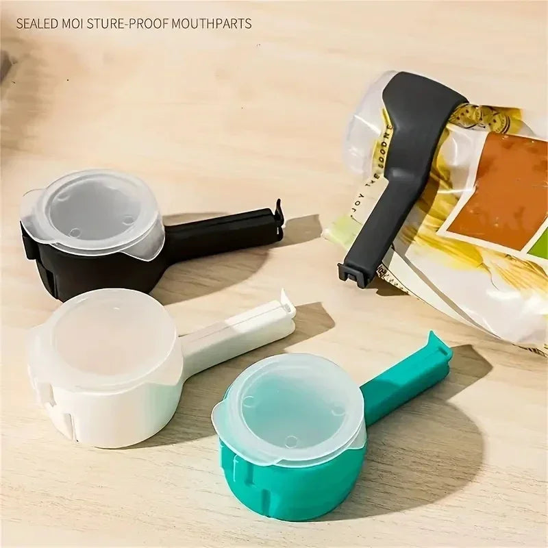 Split Mouth Closure Clip for Octopus Bean Food Bags with Pour Out Spout, Easily Split Oats Kitchen Tools  Bag Sealer  Storage
