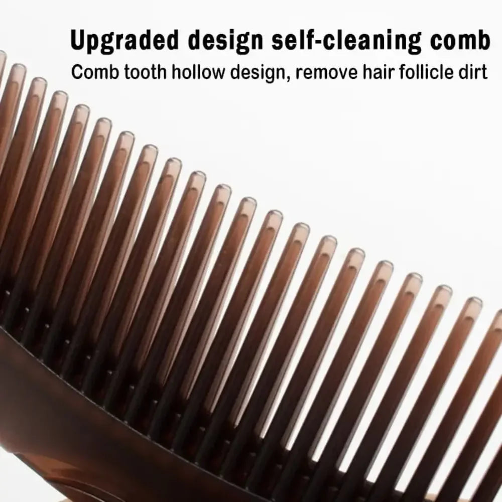 1/3Pc Dandruff Comb Hollow Tooth Button Combs Detoxing Energy Massage Scalp Psoriasis Combs Lice Comb Multifunctional Hair Brush