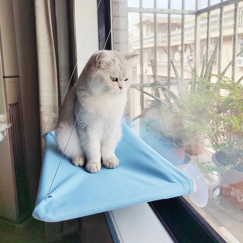 New Pet Cat Hammock Hanging Cat Bed Bearing Comfortable Cat Sunny Window Seat Mount Kitten Climbing Frame Pet Accessories