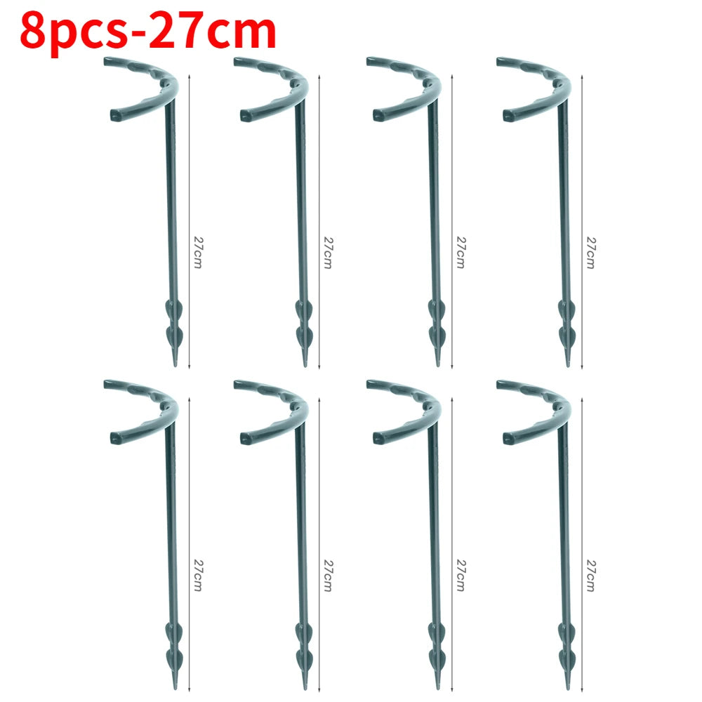 Garden Plant Support Cage Plie Flower Stand Holder Plastic Semicircle Greenhouse Orchard Fixing Rod Gardening Bonsai Tool