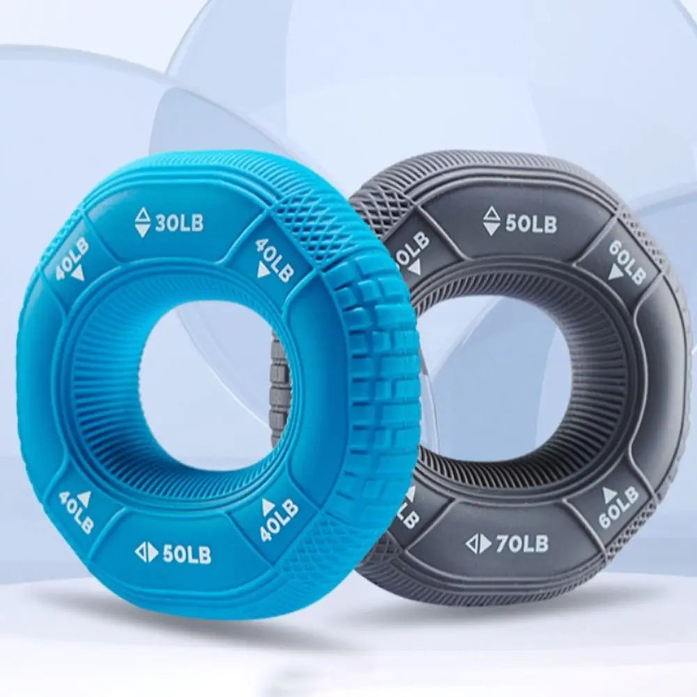 Silicone Adjustable 20-90LB Hand Grip Arm Strength Exercise Gripping Ring Fitness Gym Finger Forearm Trainer Carpal Expander