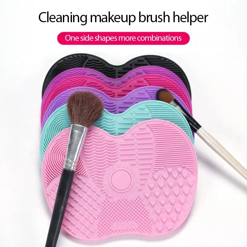 Silicone Brush Cleaner Cosmetic Make Up Washing Brush Gel Cleaning Mat Foundation Makeup Brush Cleaner Pad Scrubber Board