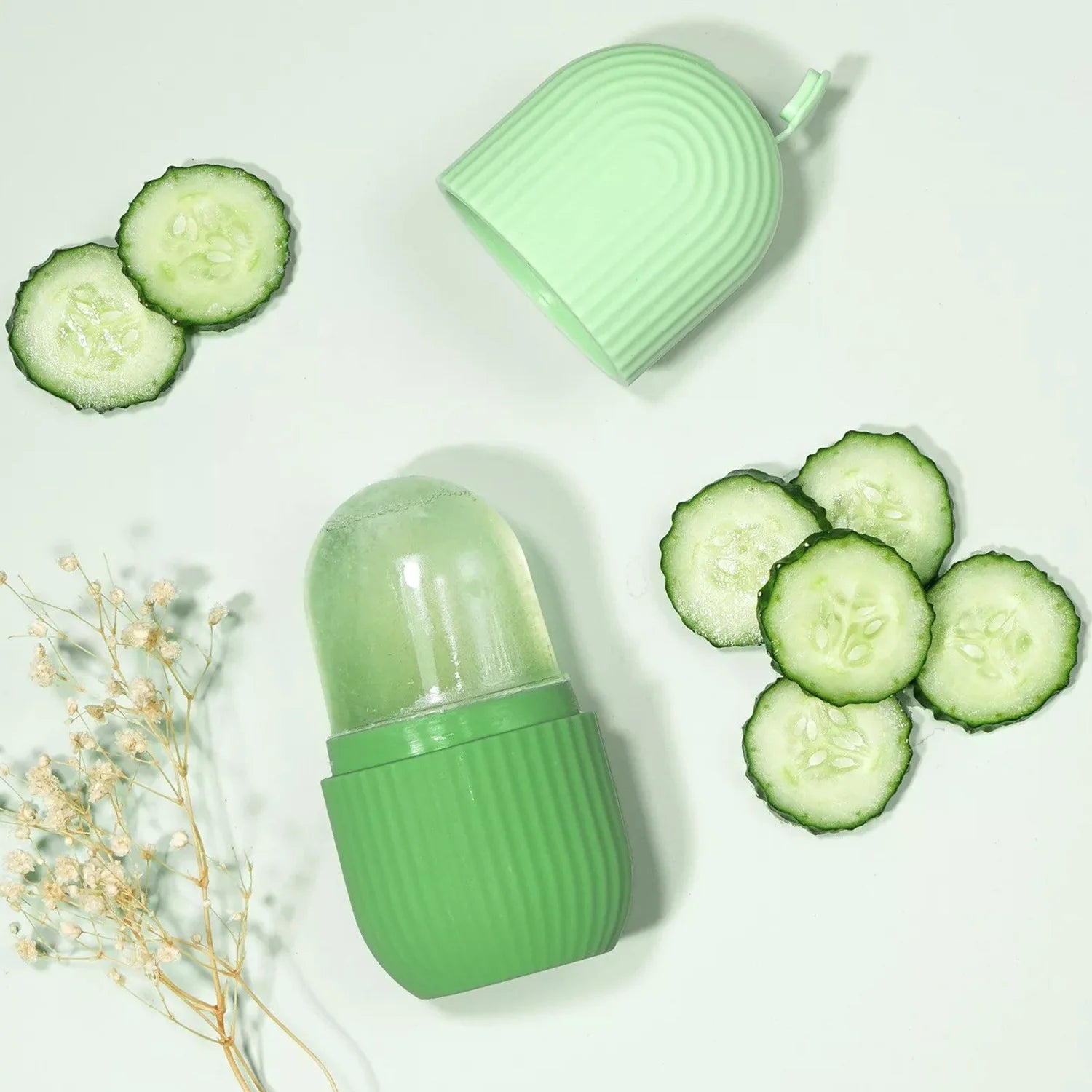 Ice Face Roller Facial Skincare Ice Roller Set Face Massage Roller Lifting Contouring Facial Cleansing Skin Care Tools