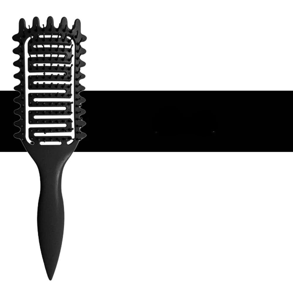 3 in 1 Curl Define Styling Brush Hollow Out Detangling Hair Brush Tangled Hair Comb Shaping Defining Curls Barber Styling Tools