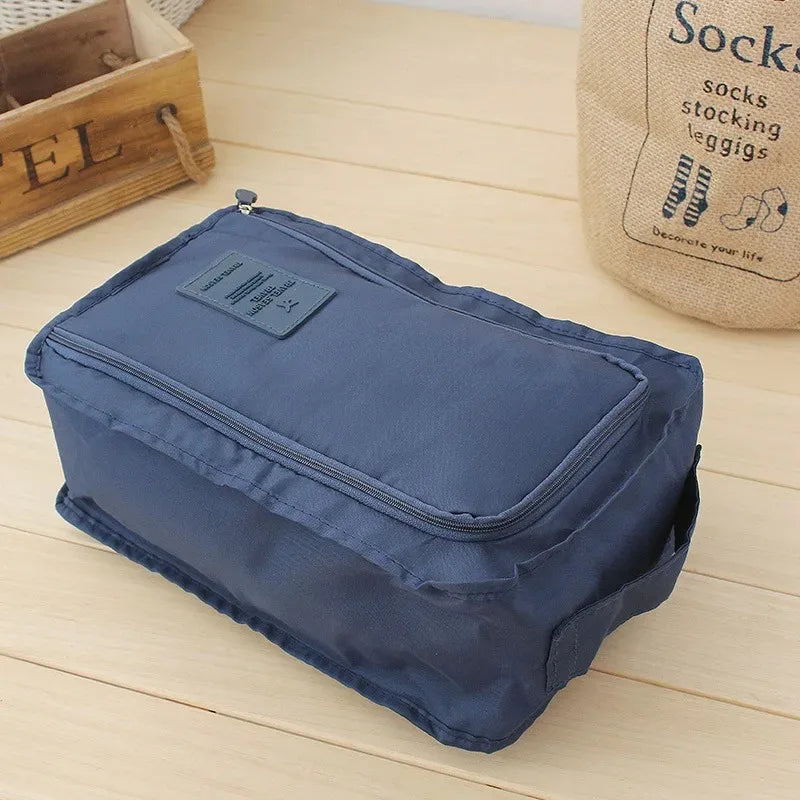 Portable Shoe Bags Travel Dust-Proof Holds Multifunction Waterproof Folding Storage High Capacity Student Shoe Pouch Organizer